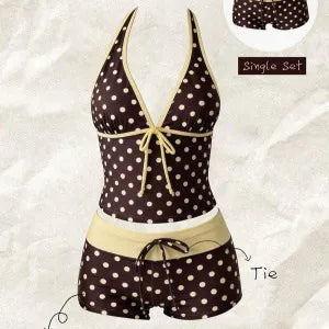 Swimwears Polka Dot 2-Piece Tankini Set
