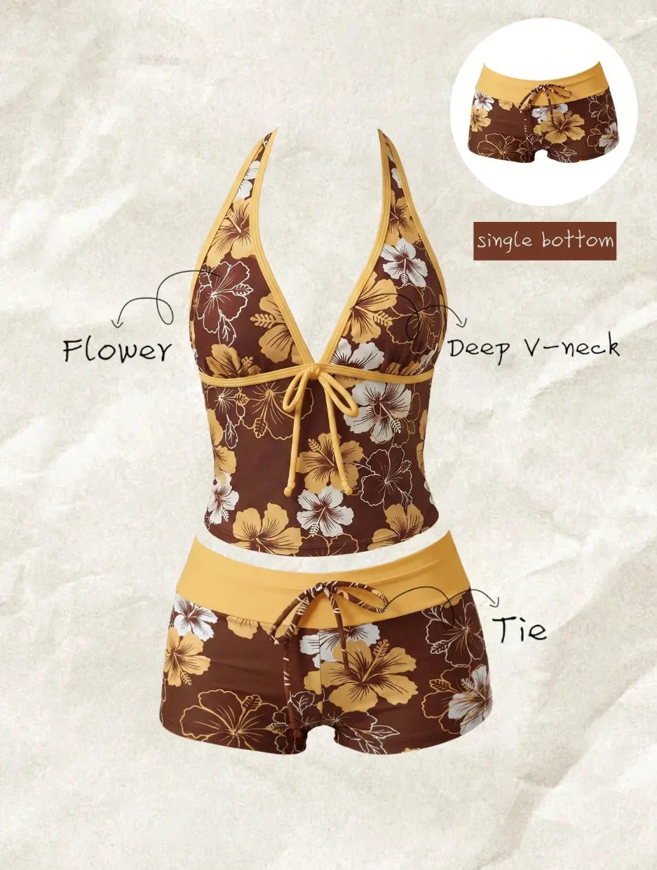 Swimwears Polka Dot 2-Piece Tankini Set