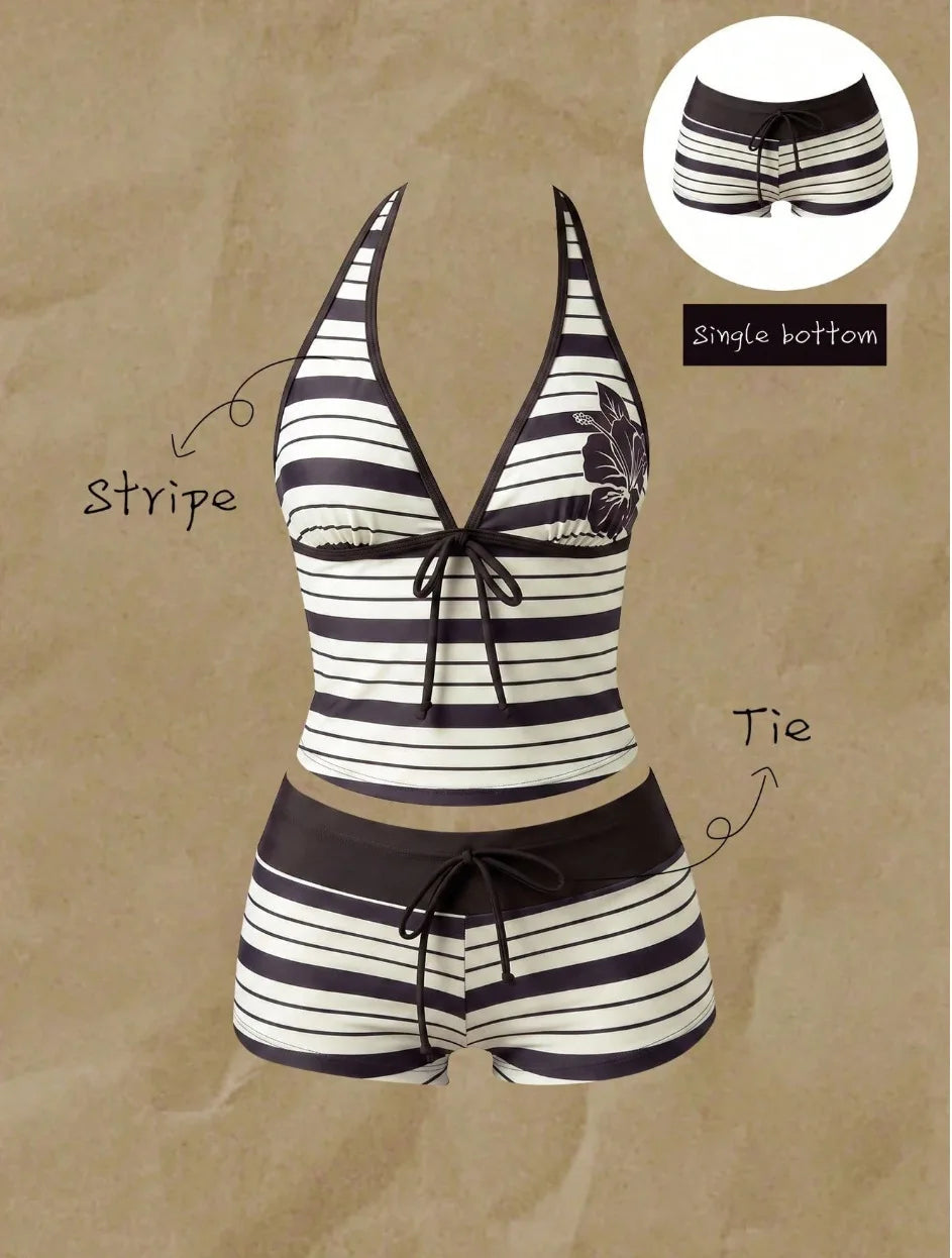 Swimwears Polka Dot 2-Piece Tankini Set