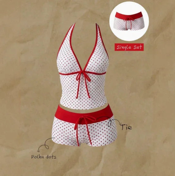 Swimwears Polka Dot 2-Piece Tankini Set