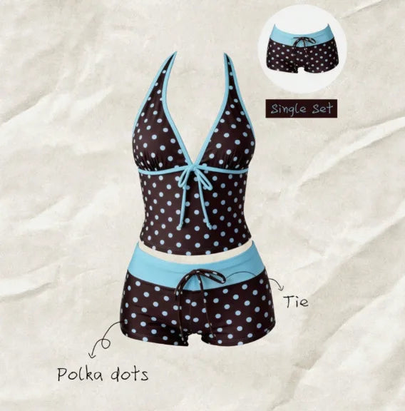 Swimwears Polka Dot 2-Piece Tankini Set