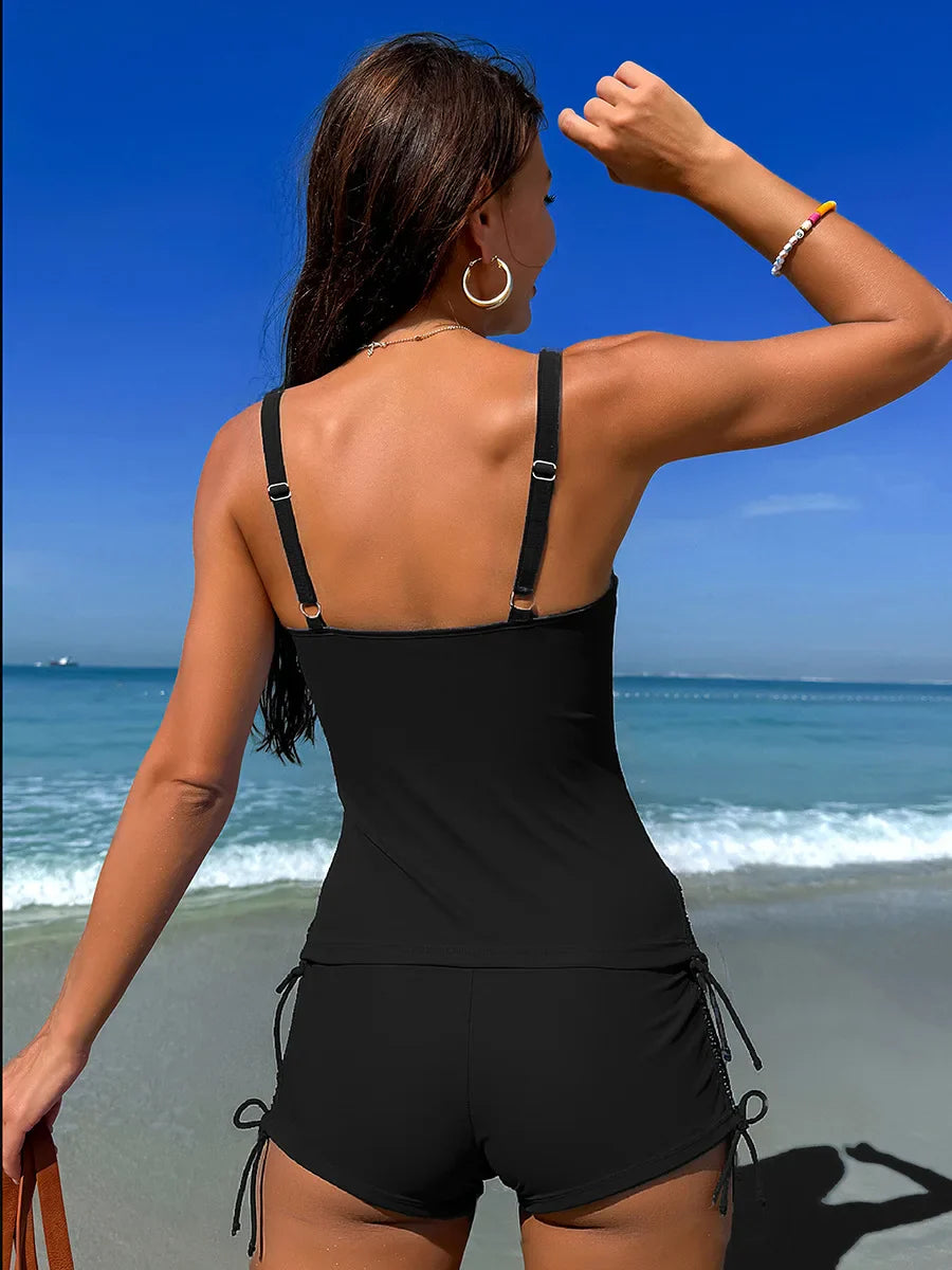 Floral Print Tankini Set