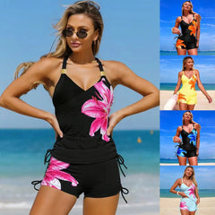 Floral Print Tankini Set