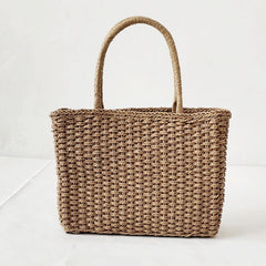 Garden Style Woven Portable Beach Bag