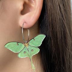 Green Butterfly Earrings