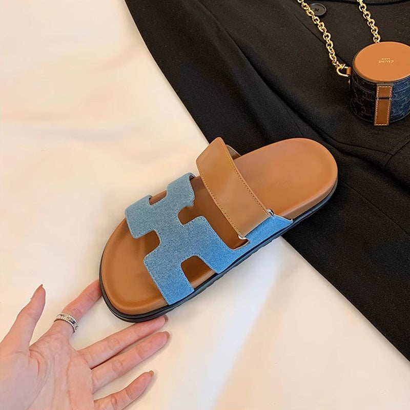 Color Block Casual Sandals