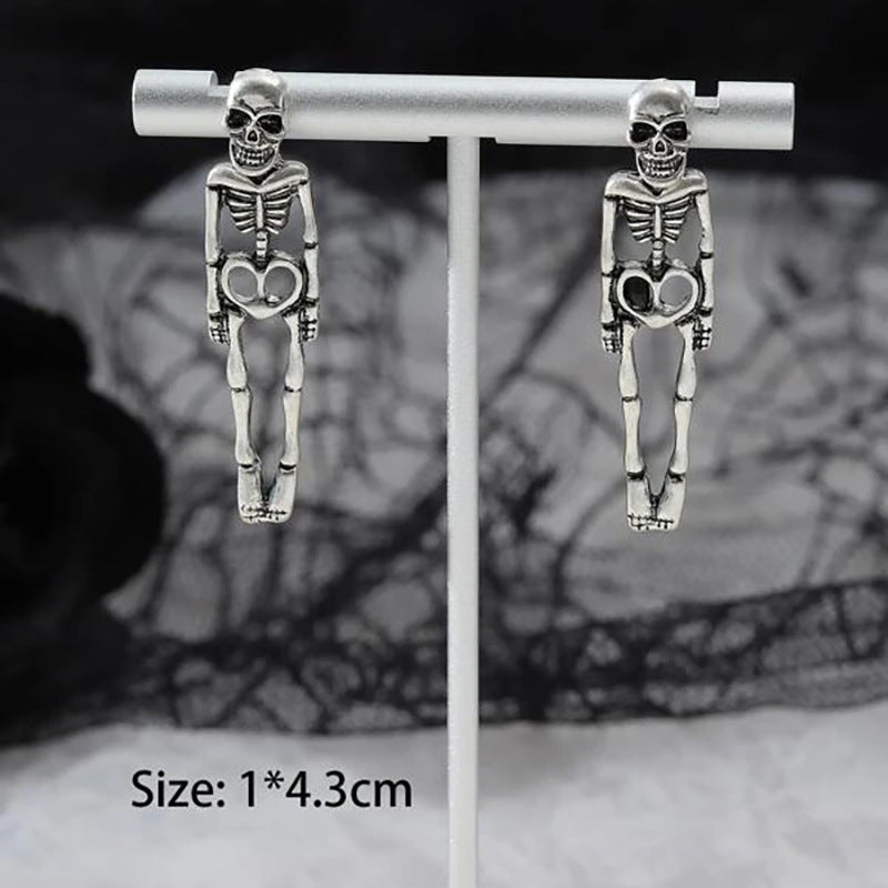 Halloween Skeleton Simulation Human Skeleton Earrings