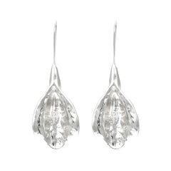 Flaxmaker Vintage Holiday Style Metal Earrings