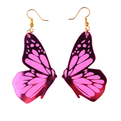 Flaxmaker Butterfly Pattern Earrings