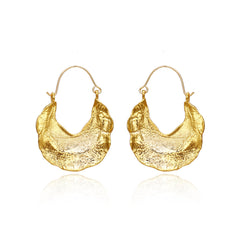 Flaxmaker Droplet Metal Drop Earrings