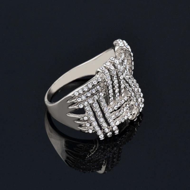 Big Hollow Weave Shaped Finger Rings