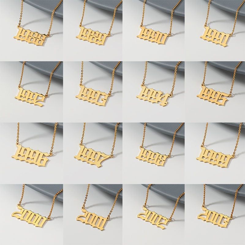 Birth Year Necklace