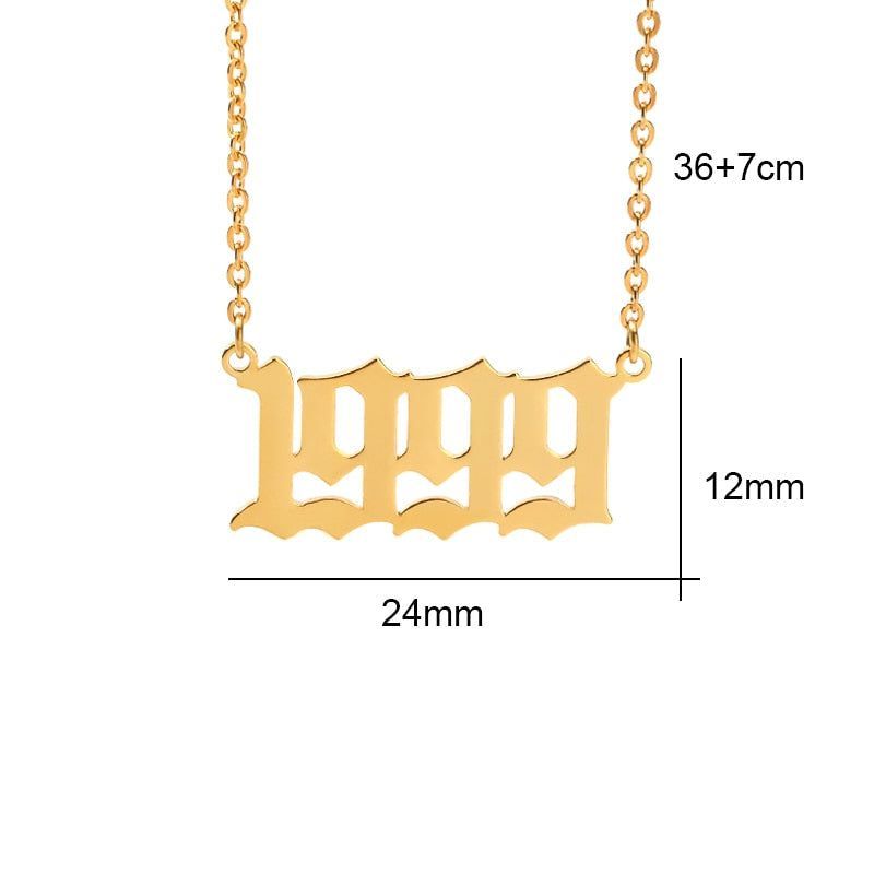 Birth Year Necklace