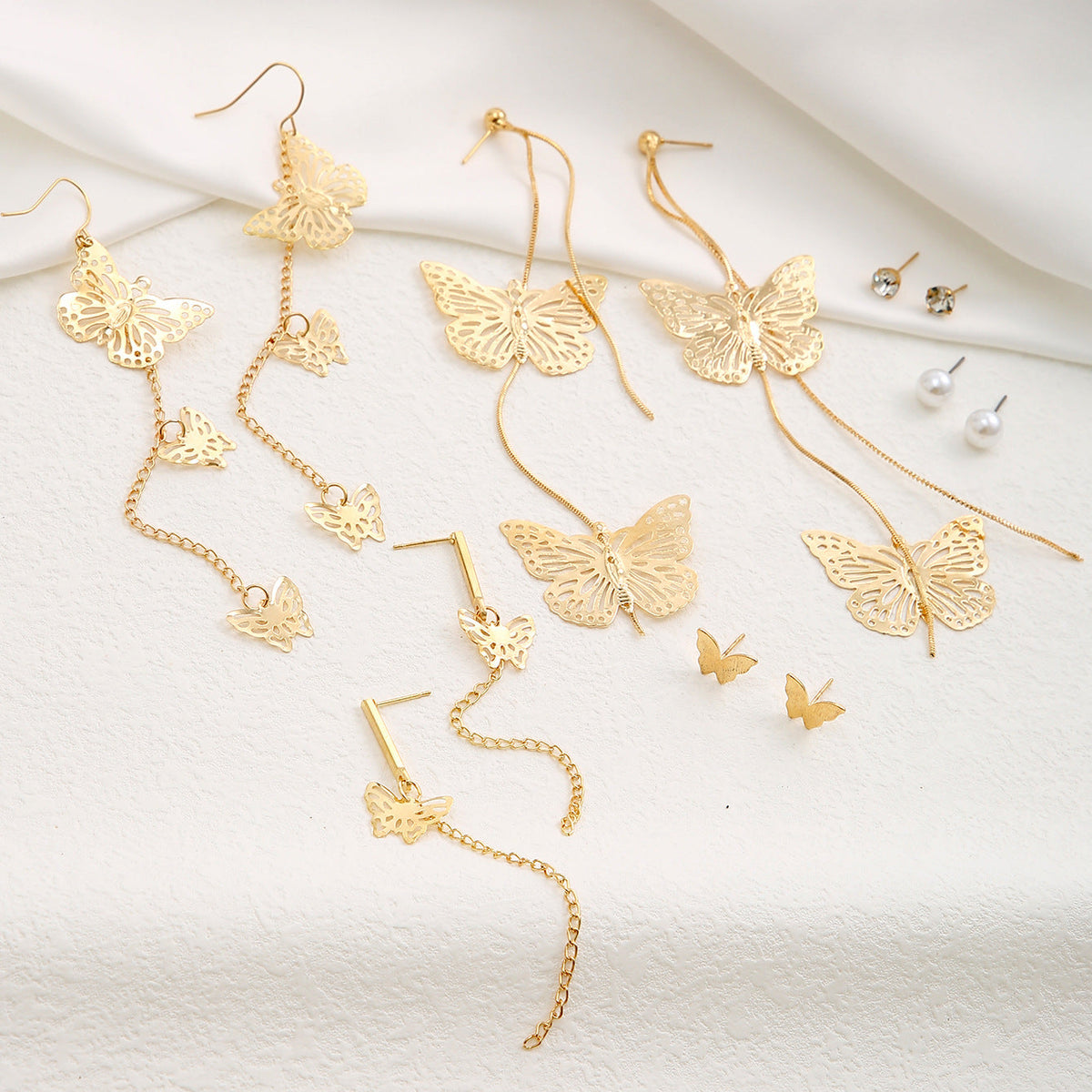 Cutout Butterfly Earrings