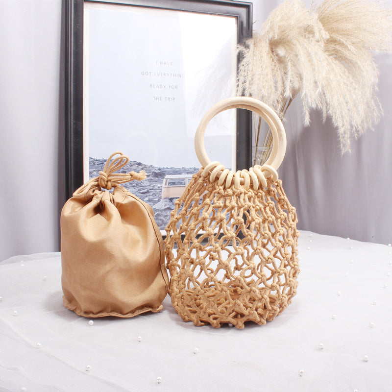 Hollow out Straw Mini Bag