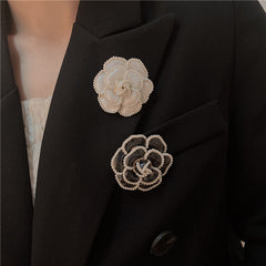 Camellia Pearl Brooch