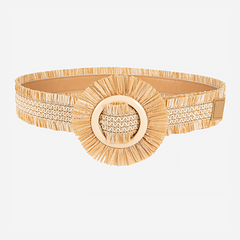 Raffia Beige Belt