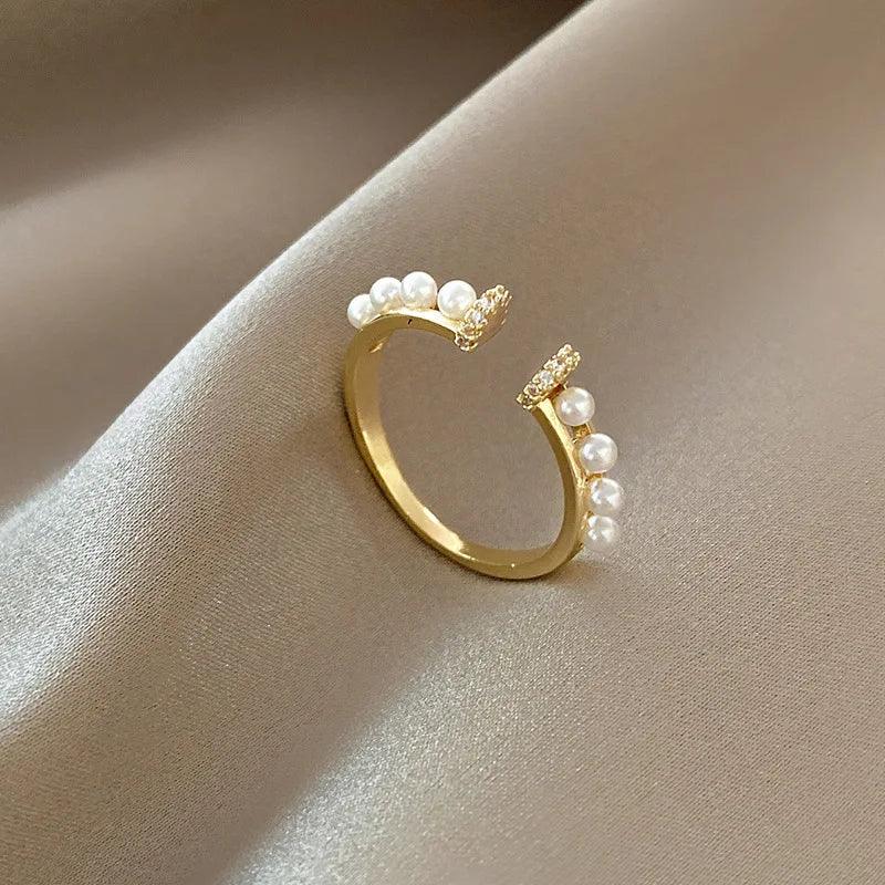 Classic Double Shell Open Finger Rings