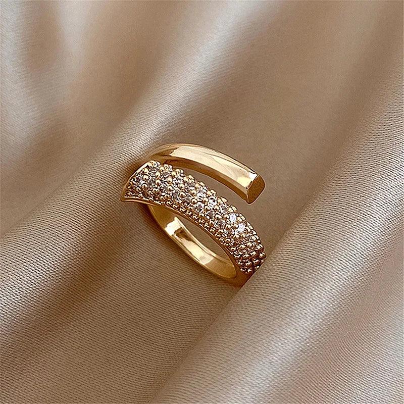 Creative Metal Golden Open Finger Rings