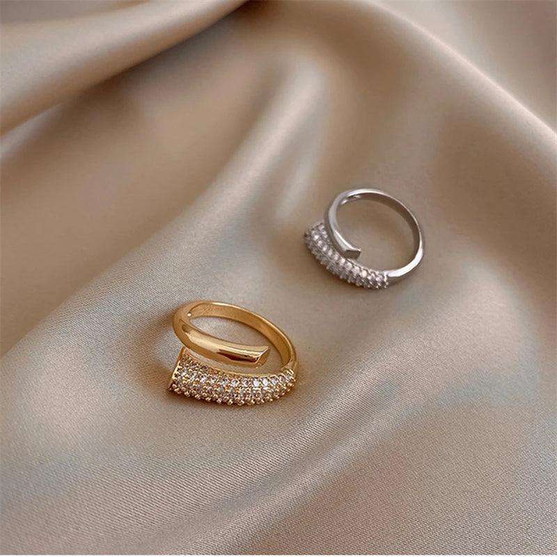 Creative Metal Golden Open Finger Rings