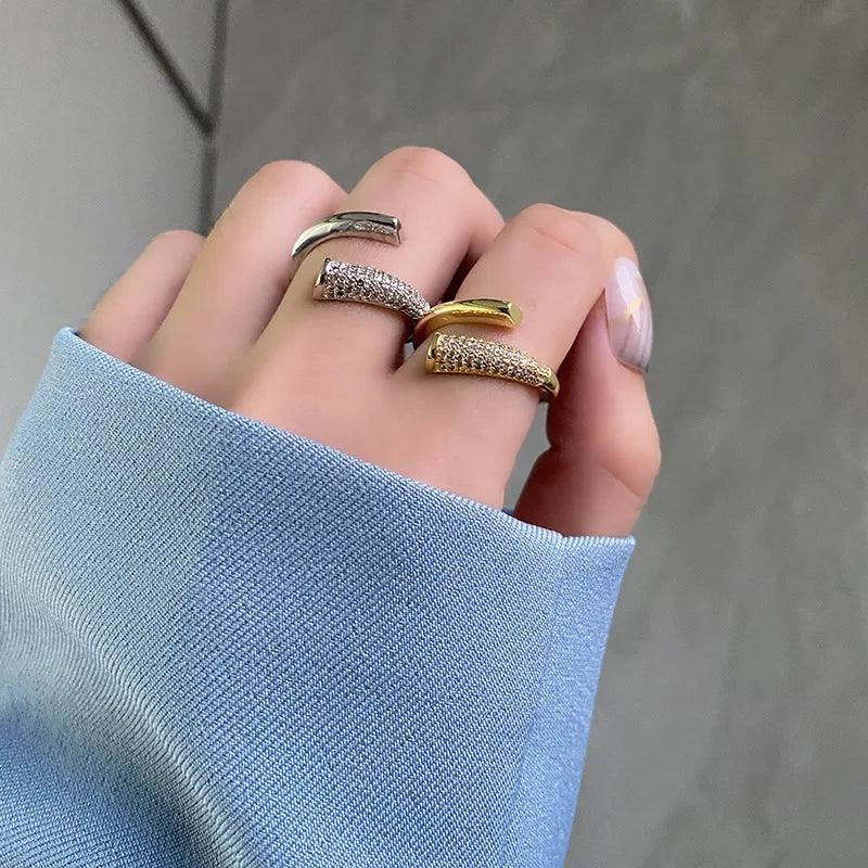 Creative Metal Golden Open Finger Rings