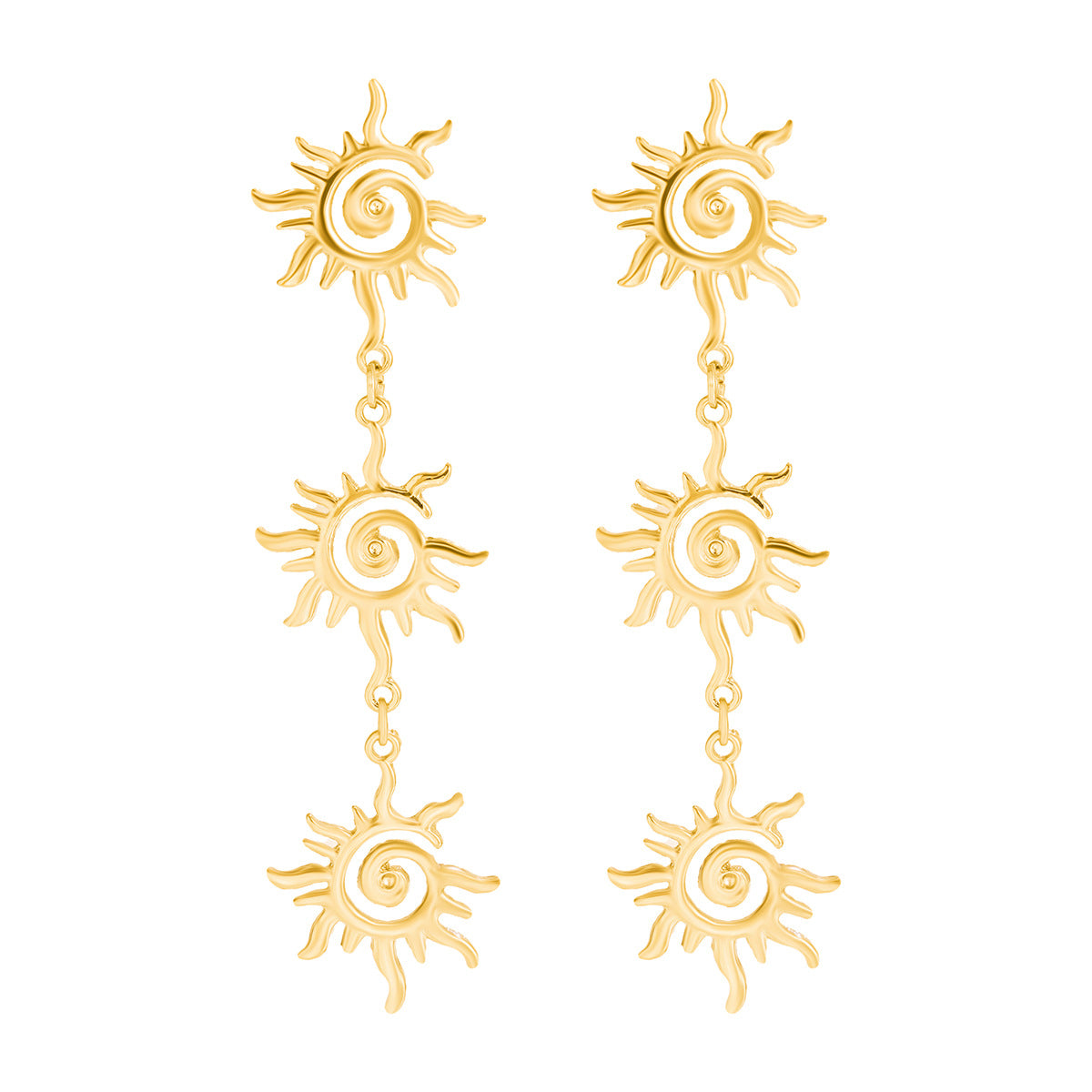 Ethnic Metal Sun Necklace