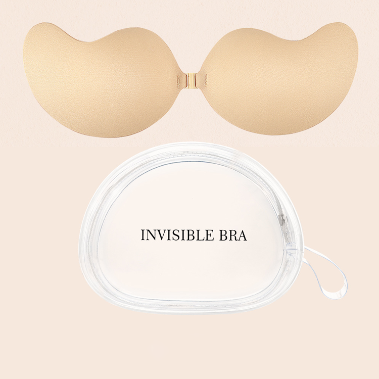 Self Adhesive Strapless Mango-shaped Sticky Bra