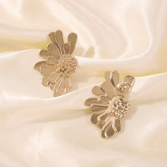 Flaxmaker Vintage Flower Earrings