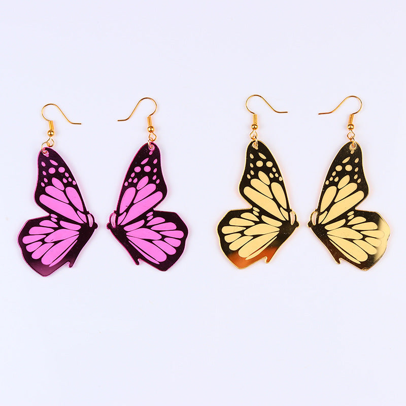 Flaxmaker Butterfly Pattern Earrings