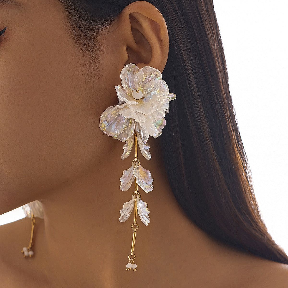 Flower Necklace and Earrings