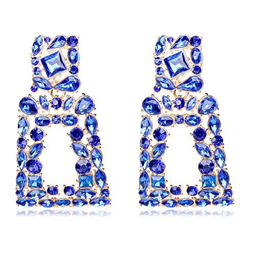 Geometric Color Set with Diamond Hollow Earrings