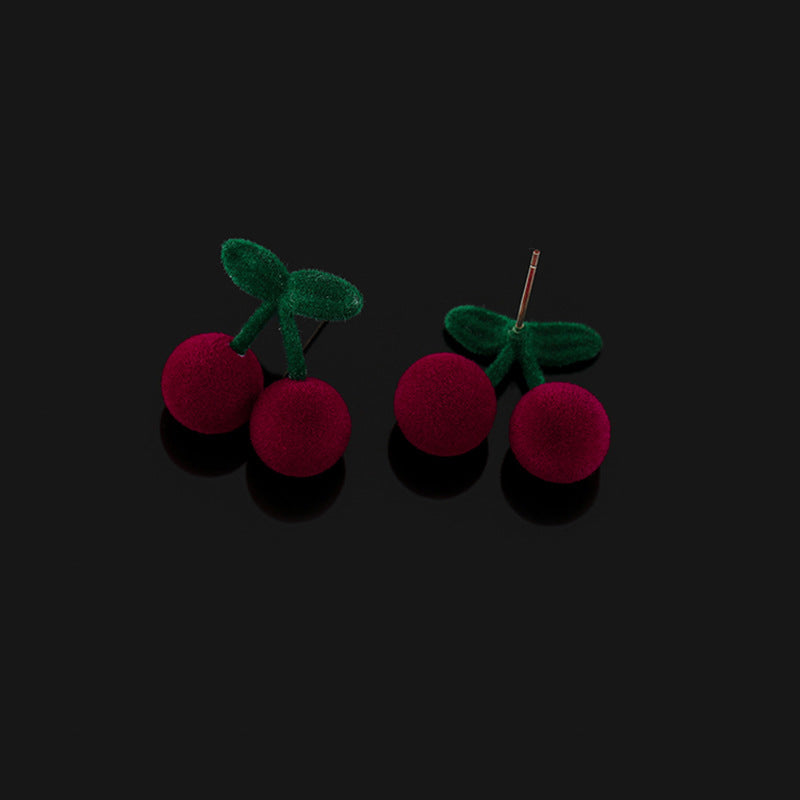 Cherry Color Block Earrings