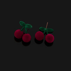 Cherry Color Block Earrings