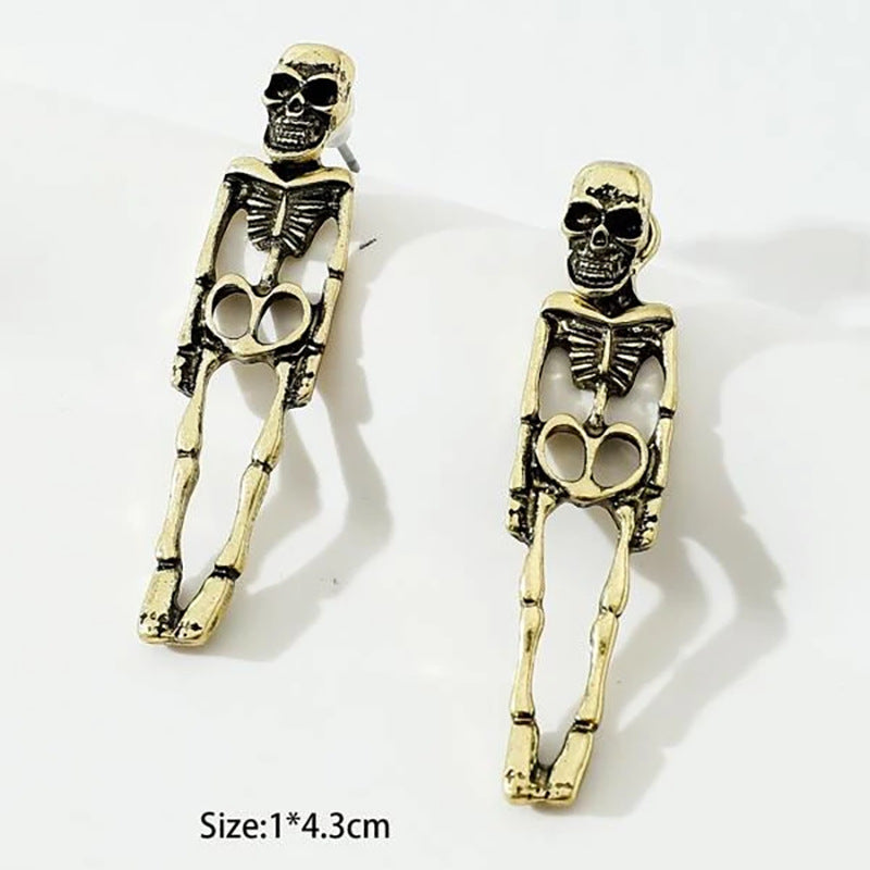 Halloween Skeleton Simulation Human Skeleton Earrings