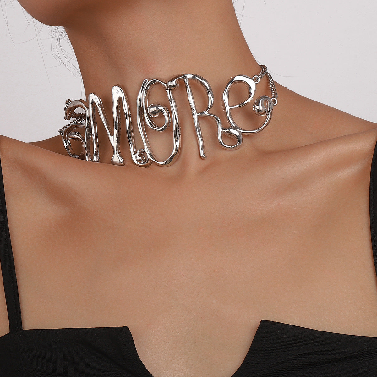 Exaggerated letters Necklace