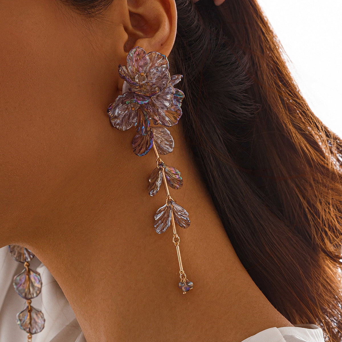 Flower Necklace and Earrings