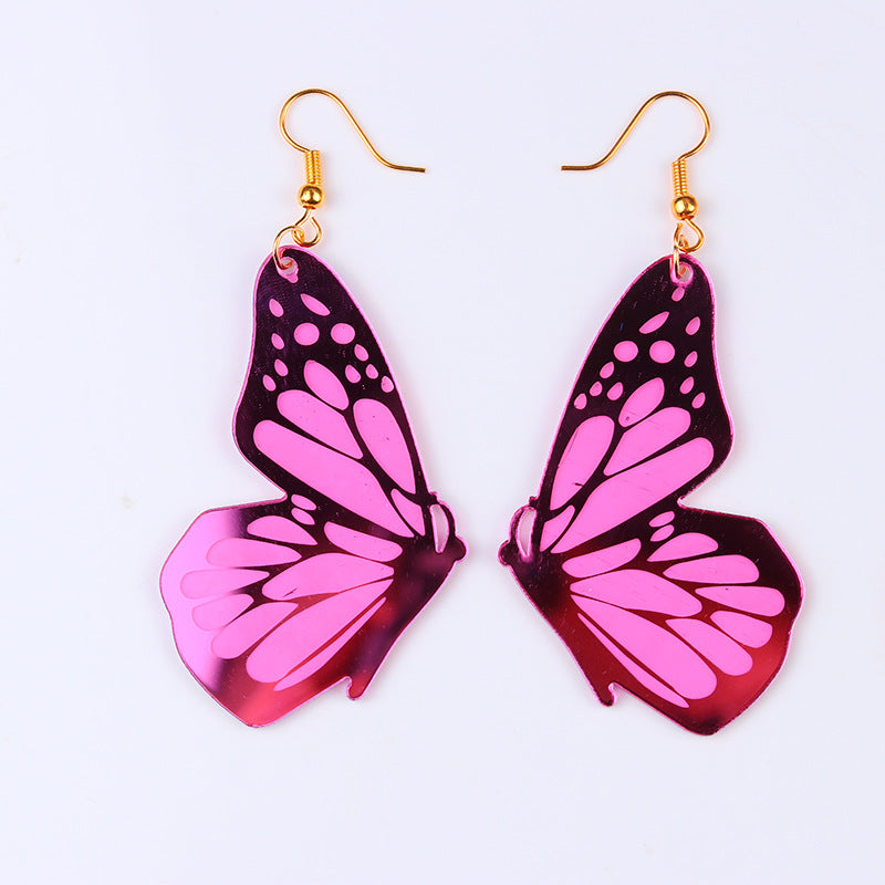 Flaxmaker Butterfly Pattern Earrings