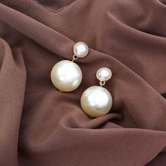 Earrings Big Pearl Korean Style