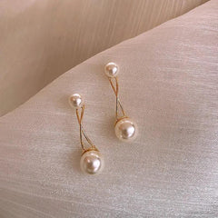 Earrings Delicate Simulated Pearl