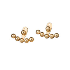 Earrings Gold Bean Cool Accessory