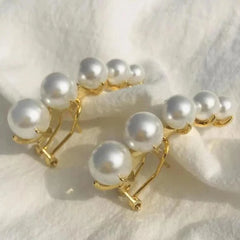 Earrings Pearl Cuffs