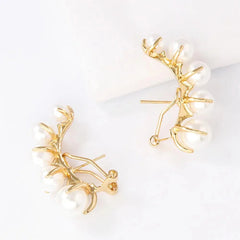 Earrings Pearl Cuffs