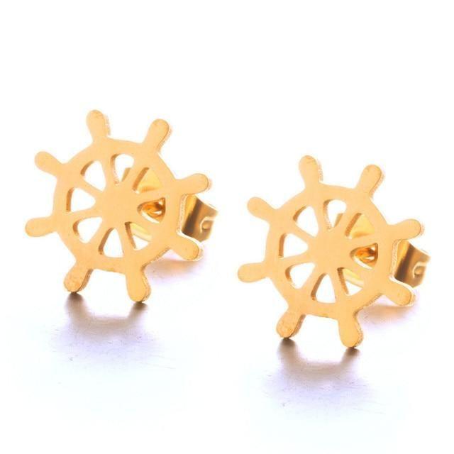 Earrings Simple Mini Geometric Shapes