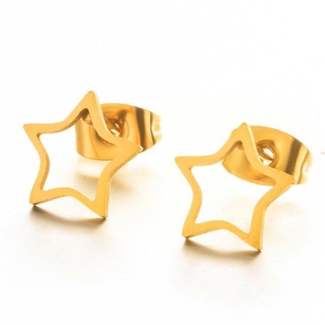 Earrings Simple Mini Geometric Shapes