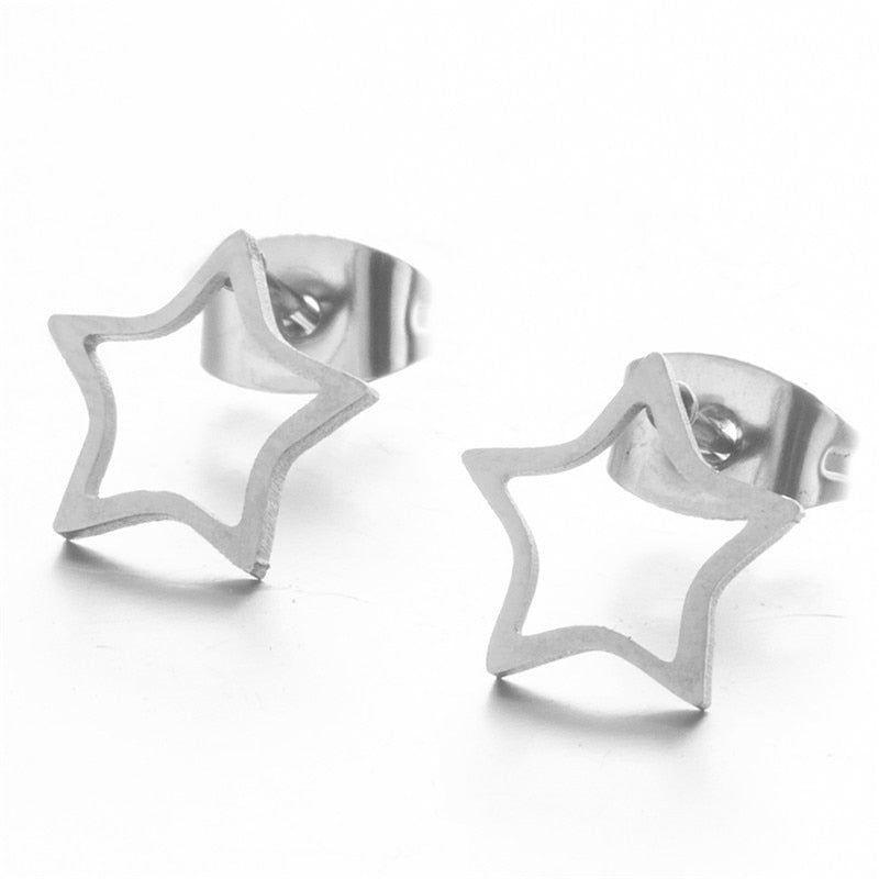 Earrings Simple Mini Geometric Shapes