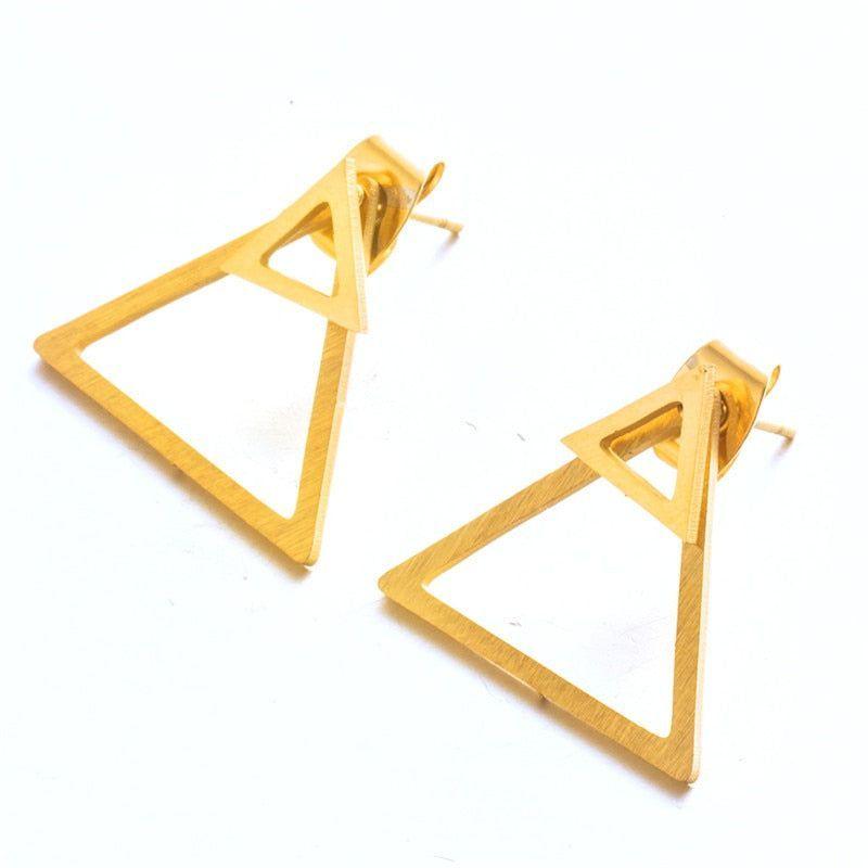 Earrings Simple Mini Geometric Shapes