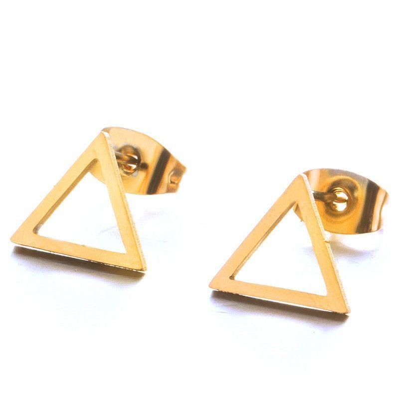 Earrings Simple Mini Geometric Shapes