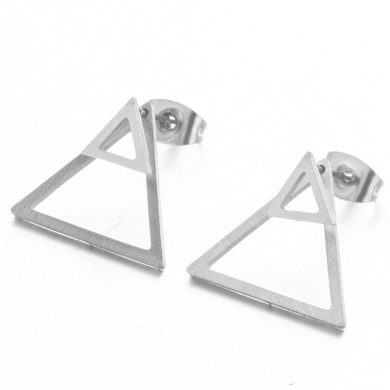 Earrings Simple Mini Geometric Shapes