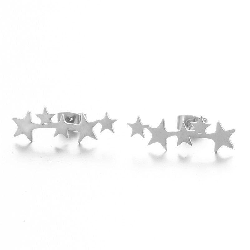 Earrings Simple Mini Geometric Shapes