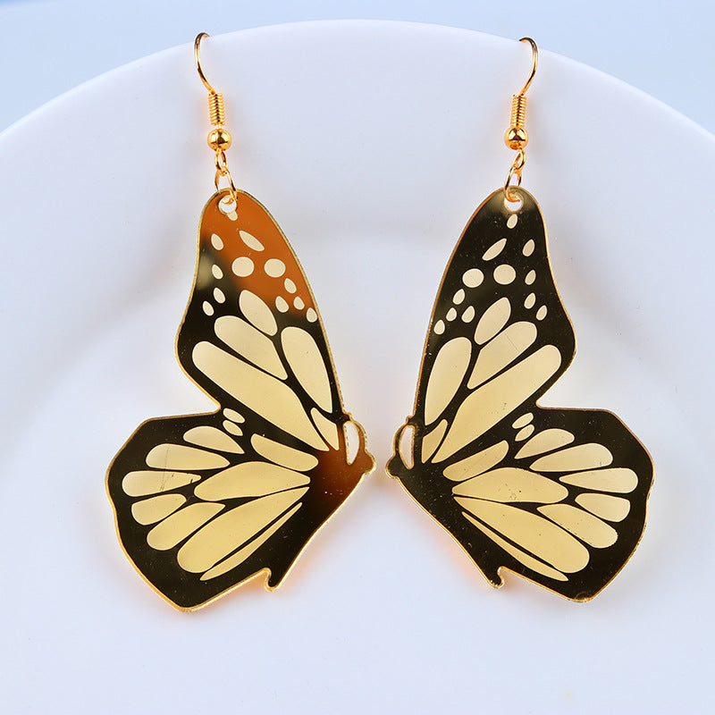 Flaxmaker Butterfly Pattern Earrings